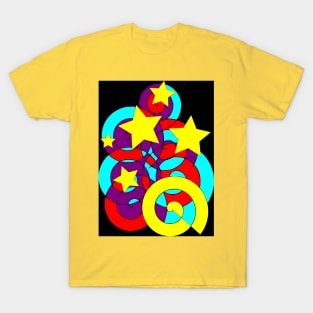 Groovy Swirls and Stars T-Shirt